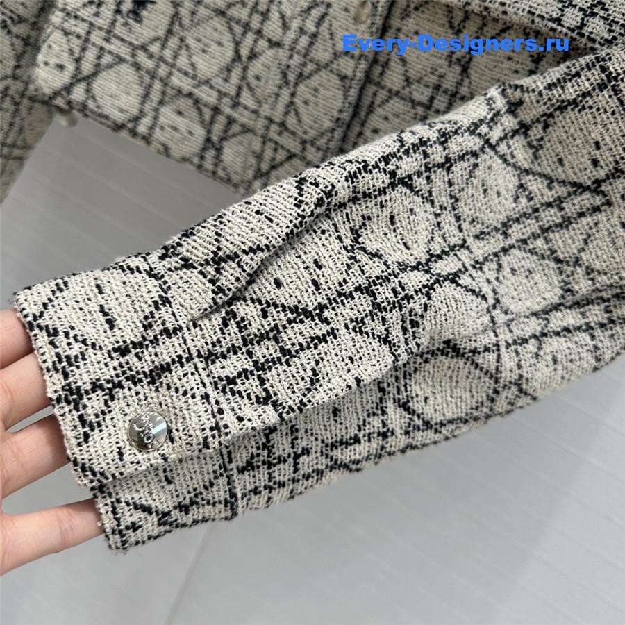 D10r tweed cropped jacket