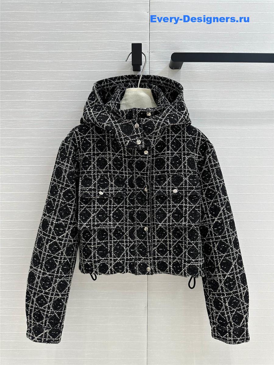 D10r tweed cropped jacket