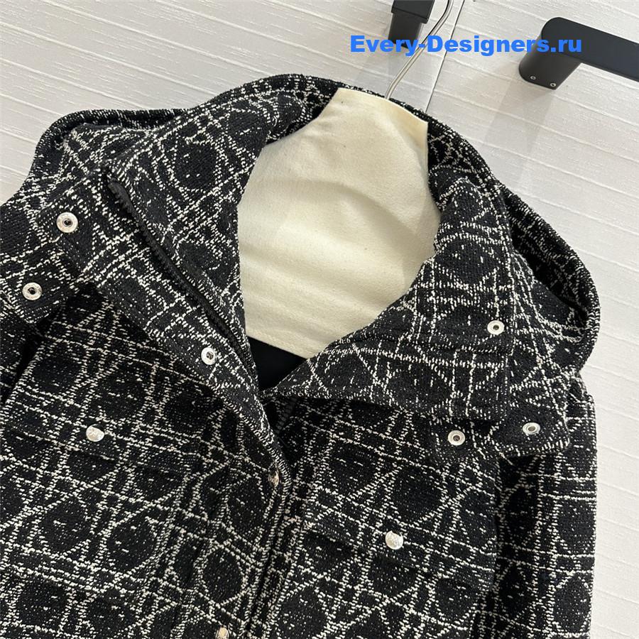 D10r tweed cropped jacket