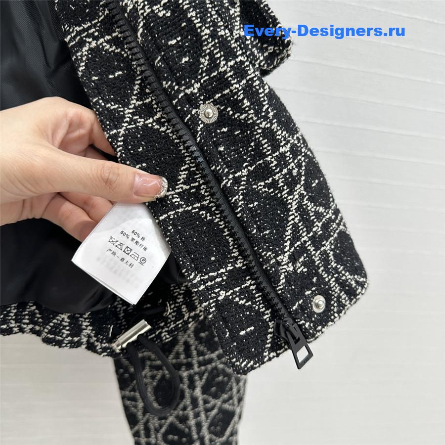 D10r tweed cropped jacket