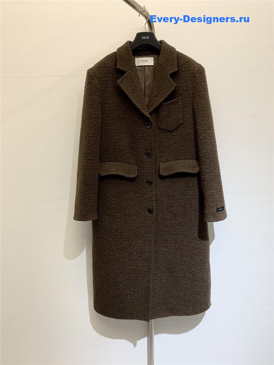Ce1i*e bouclé coat