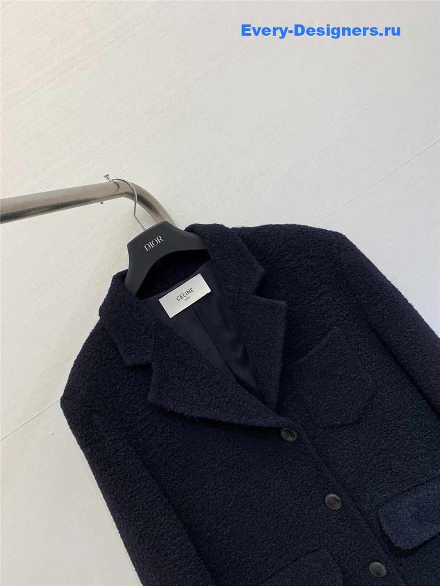 Ce1i*e bouclé coat