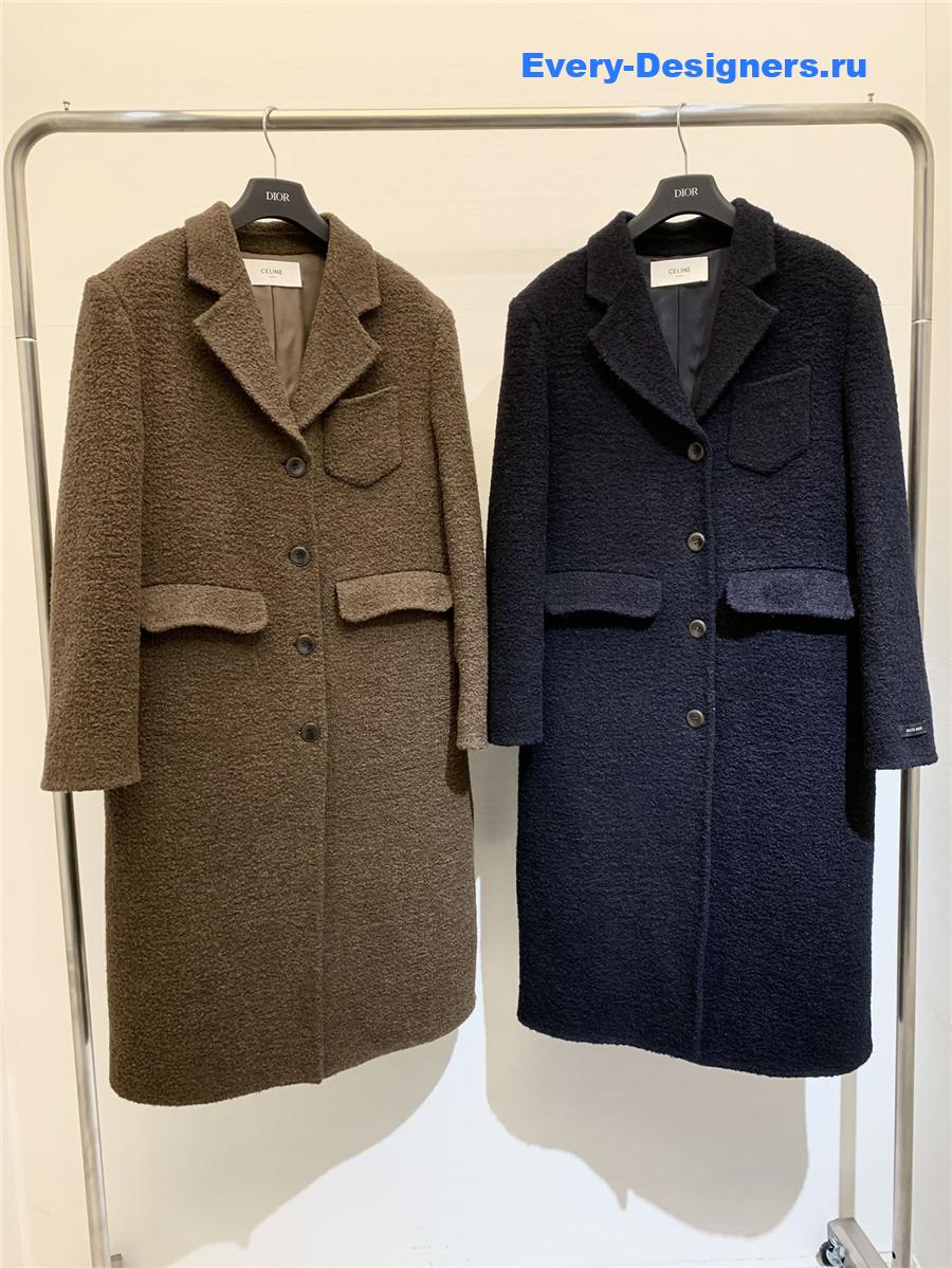 Ce1i*e bouclé coat
