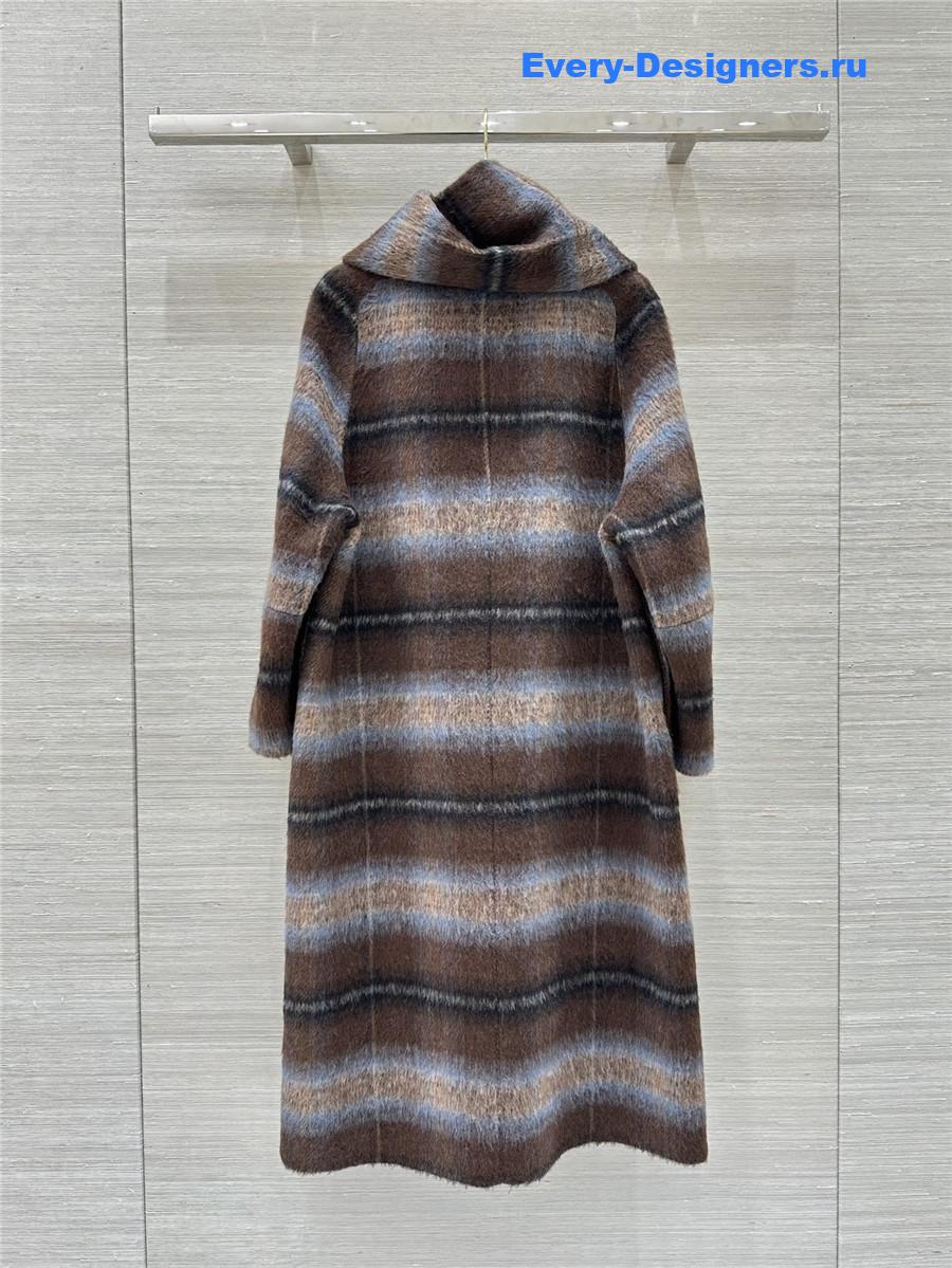 Jil sander check collar coat