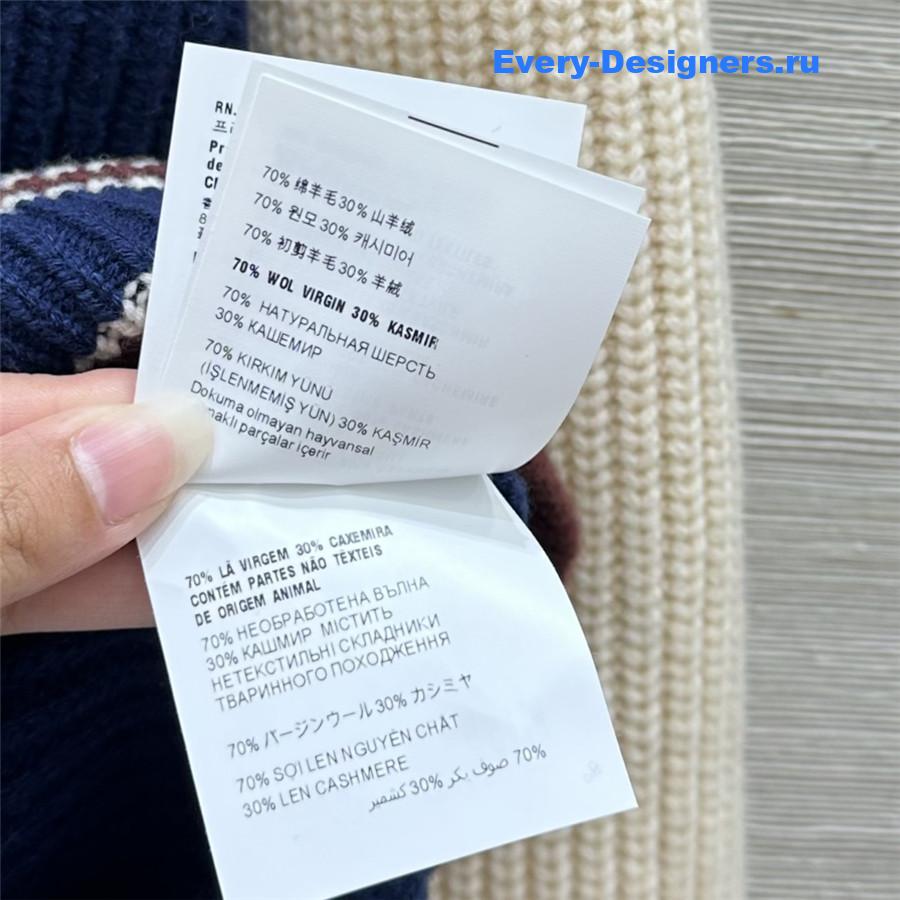 M1um1u v-neck cashmere cardigan coat