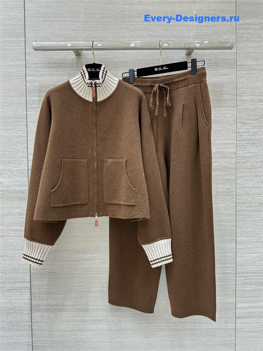 L0r0 P1ana premium color cashmere suit