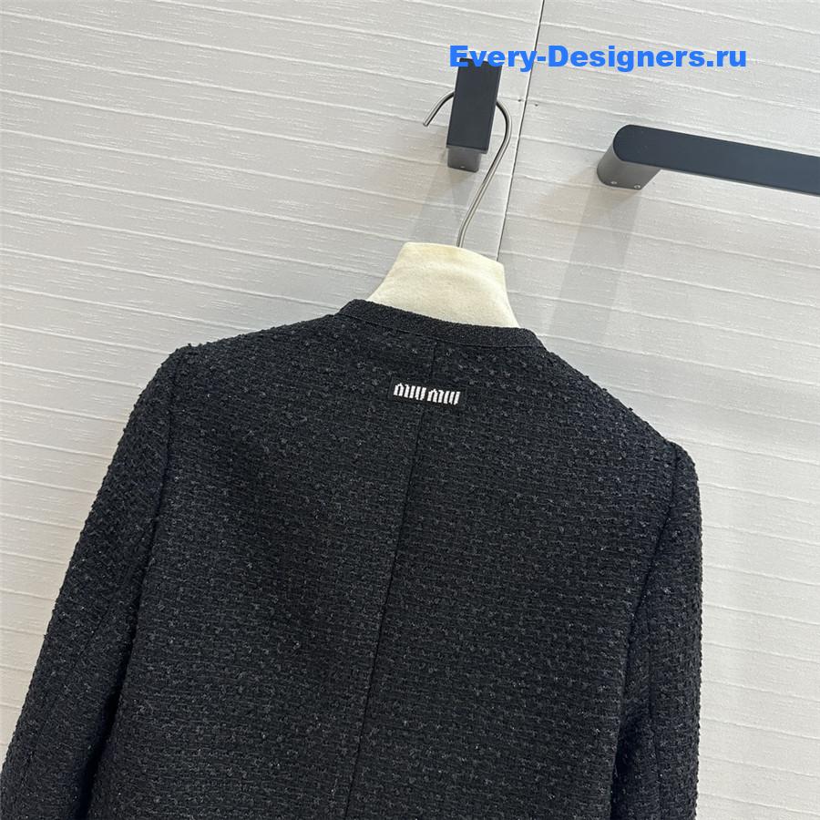 M1um1u tweed cropped jacket
