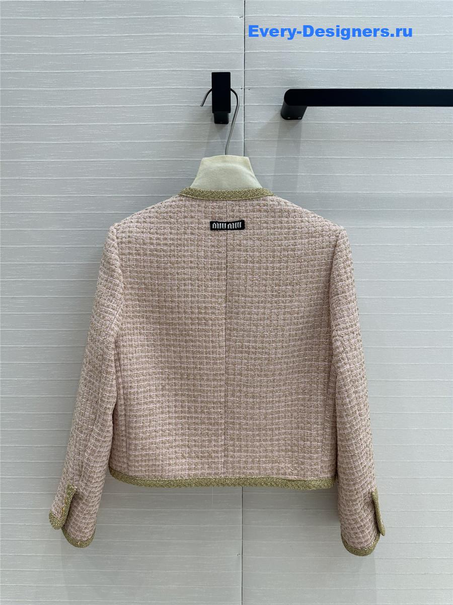 M1um1u tweed cropped jacket