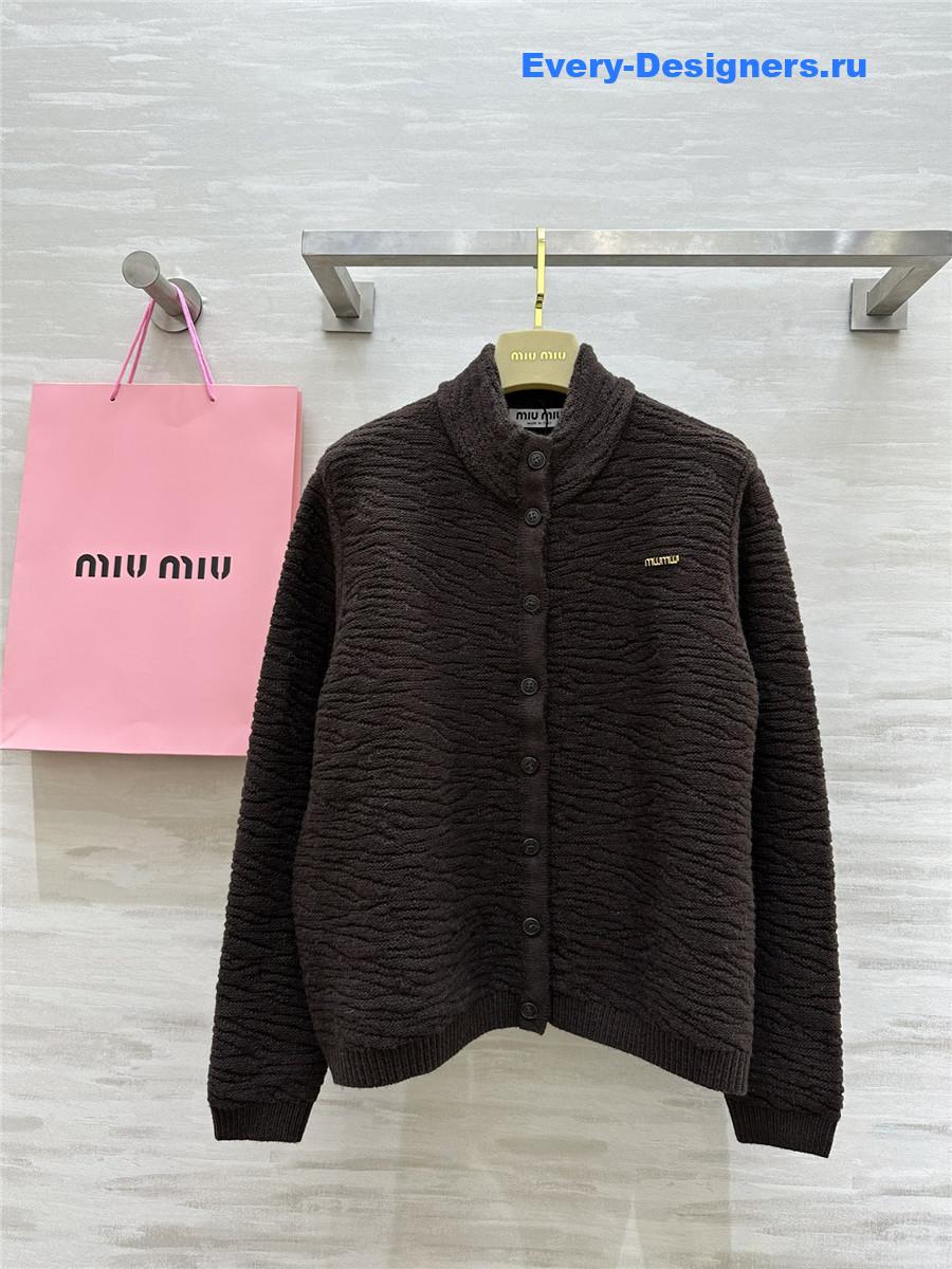M1um1u wool cardigan jacket
