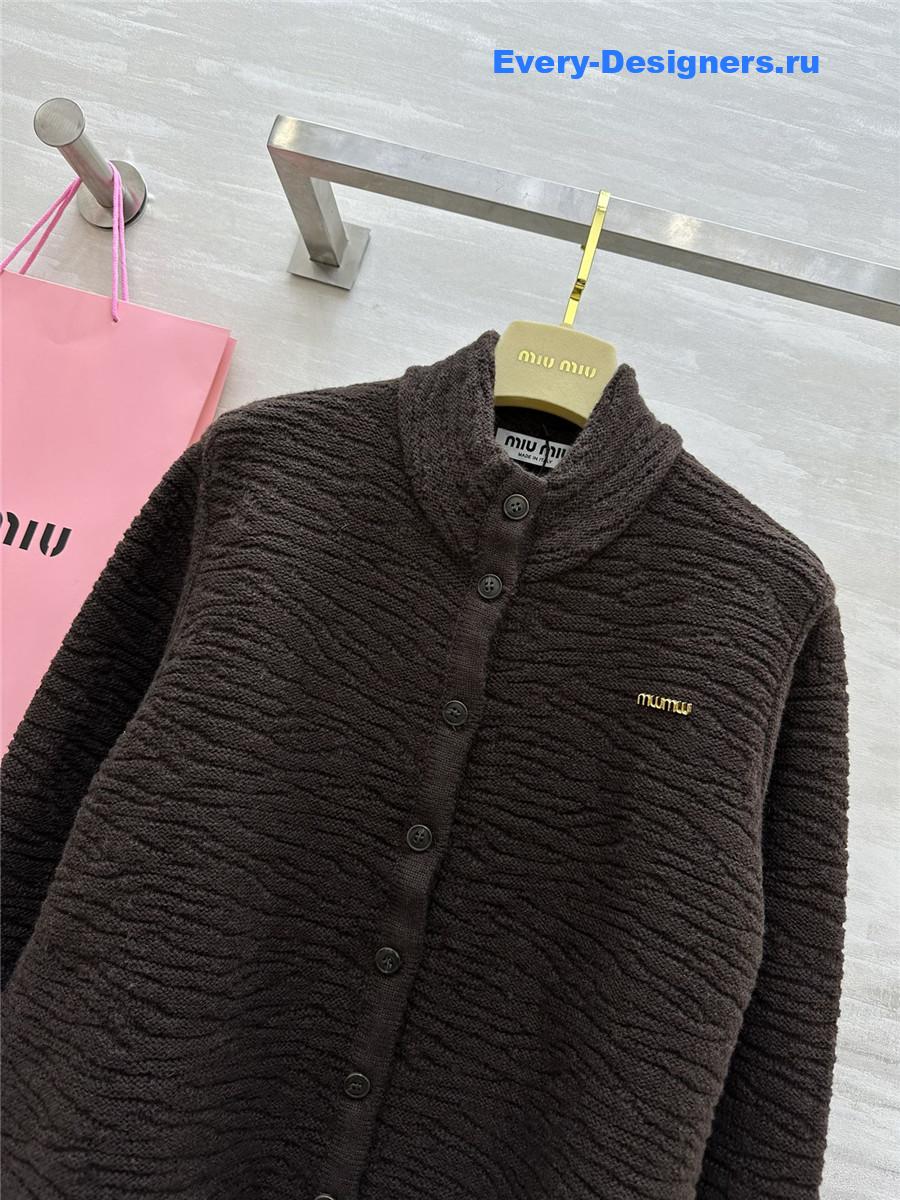 M1um1u wool cardigan jacket