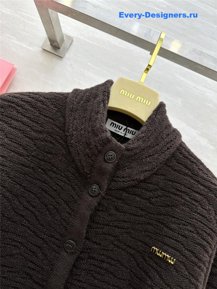 M1um1u wool cardigan jacket