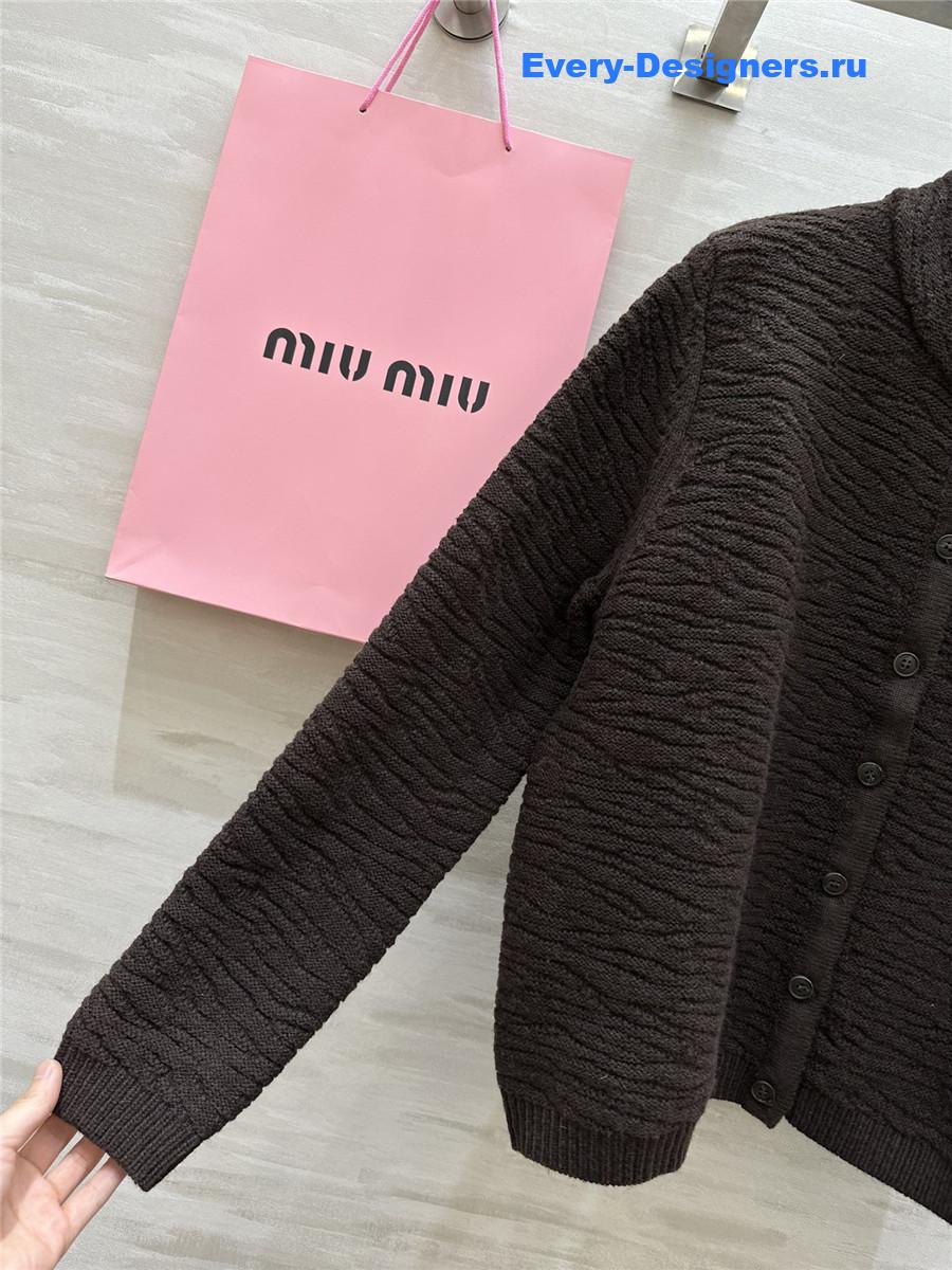 M1um1u wool cardigan jacket