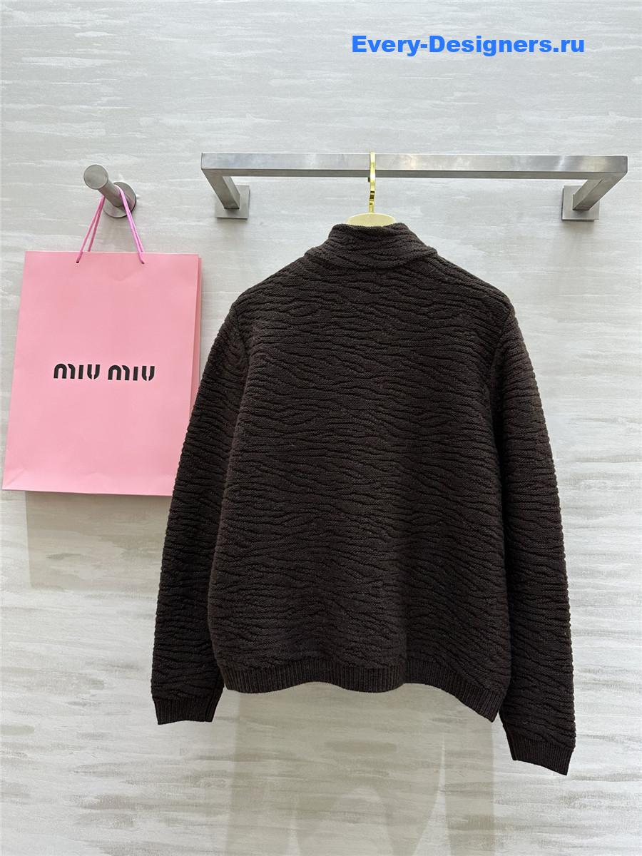 M1um1u wool cardigan jacket