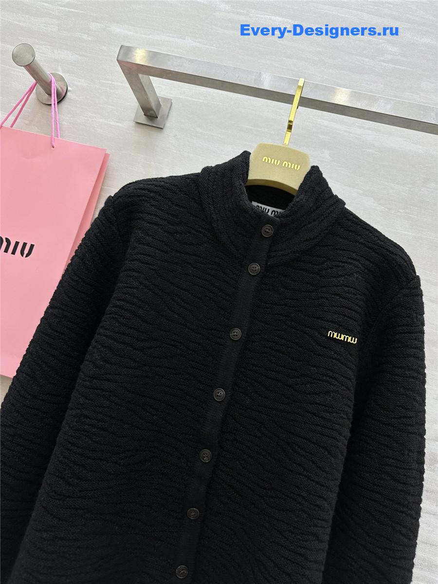 M1um1u wool cardigan jacket