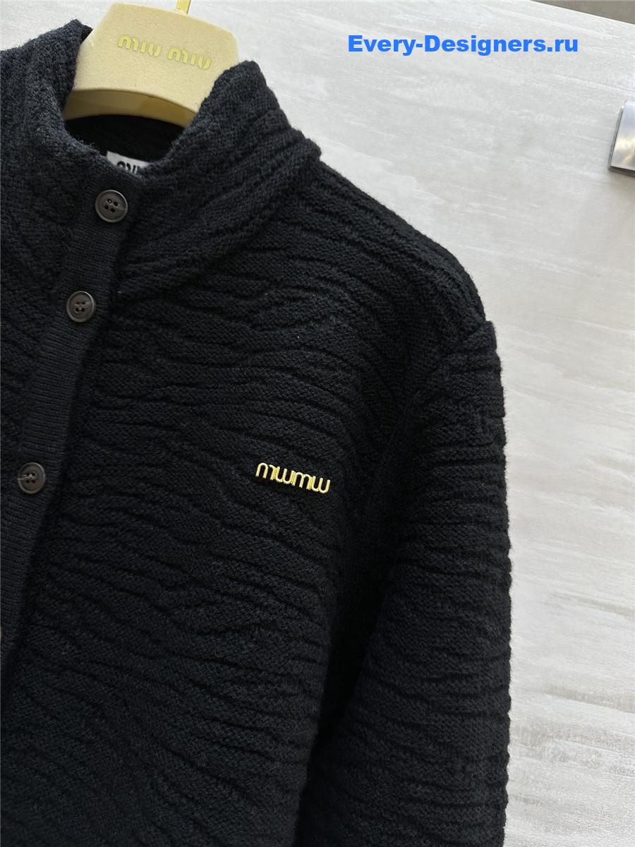 M1um1u wool cardigan jacket