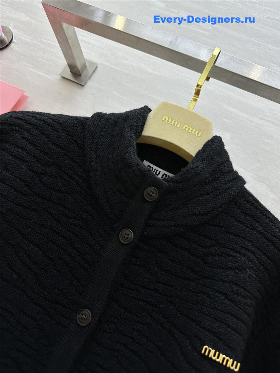 M1um1u wool cardigan jacket