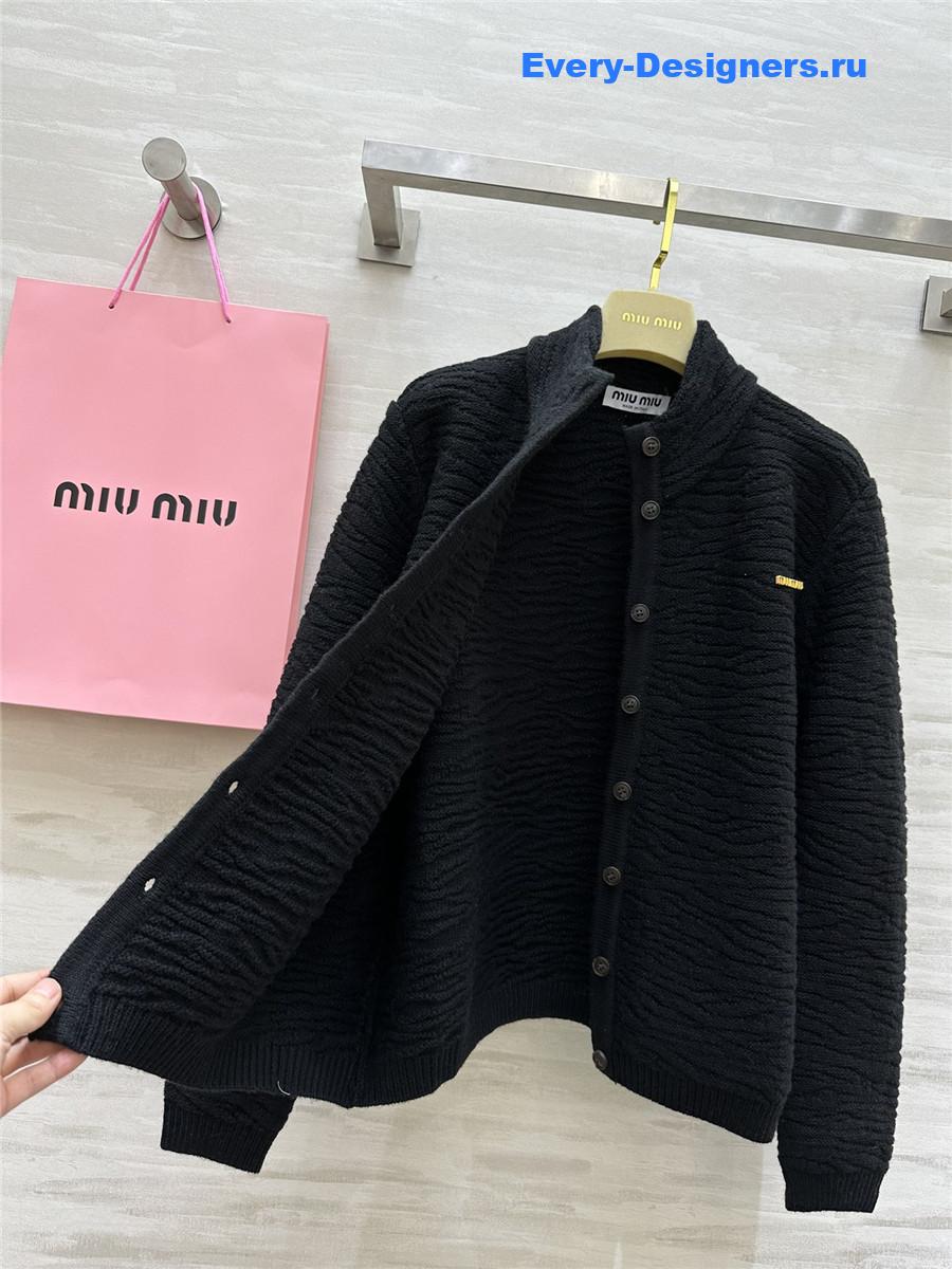 M1um1u wool cardigan jacket