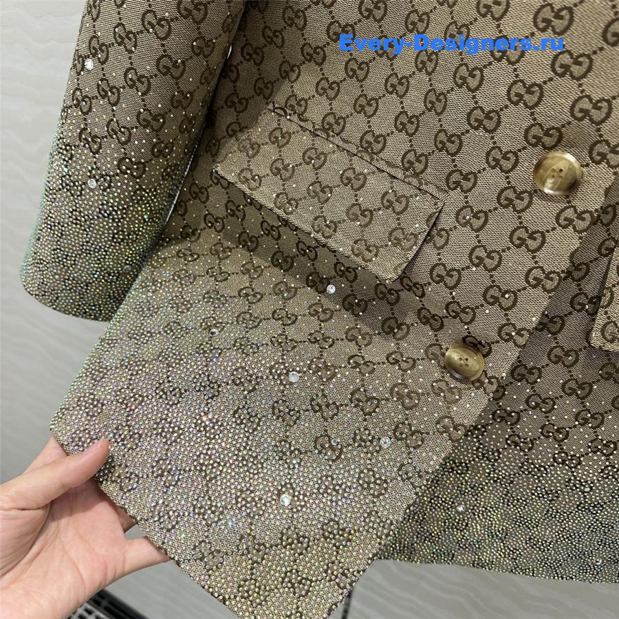 guCh**eli woven blazer