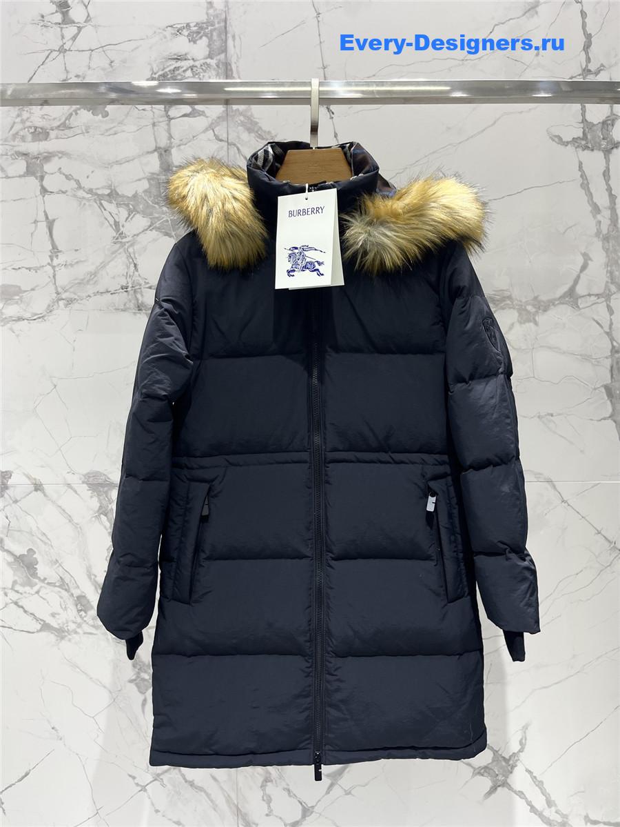 Bv*b*rry hooded long puffer jacket