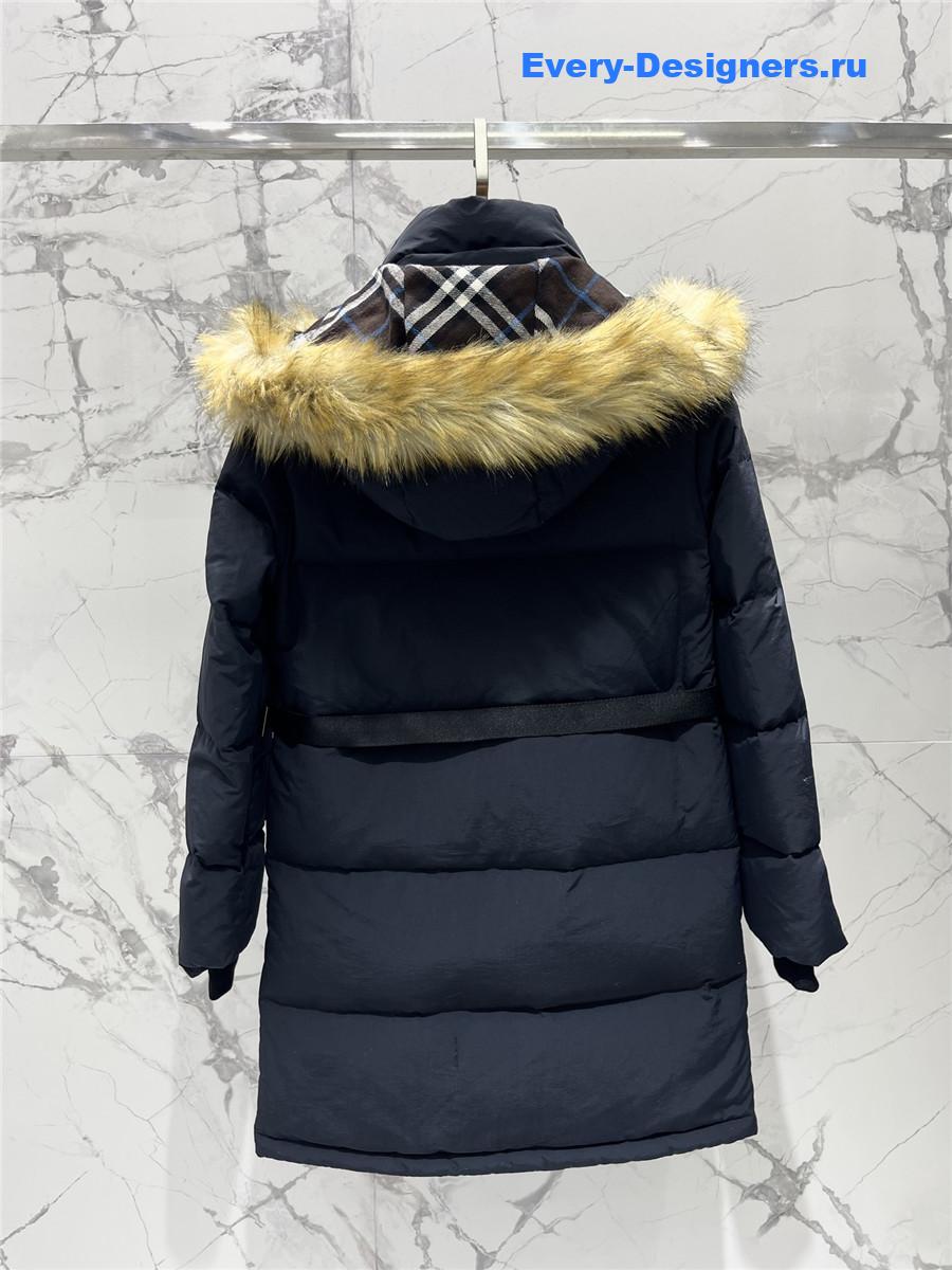 Bv*b*rry hooded long puffer jacket