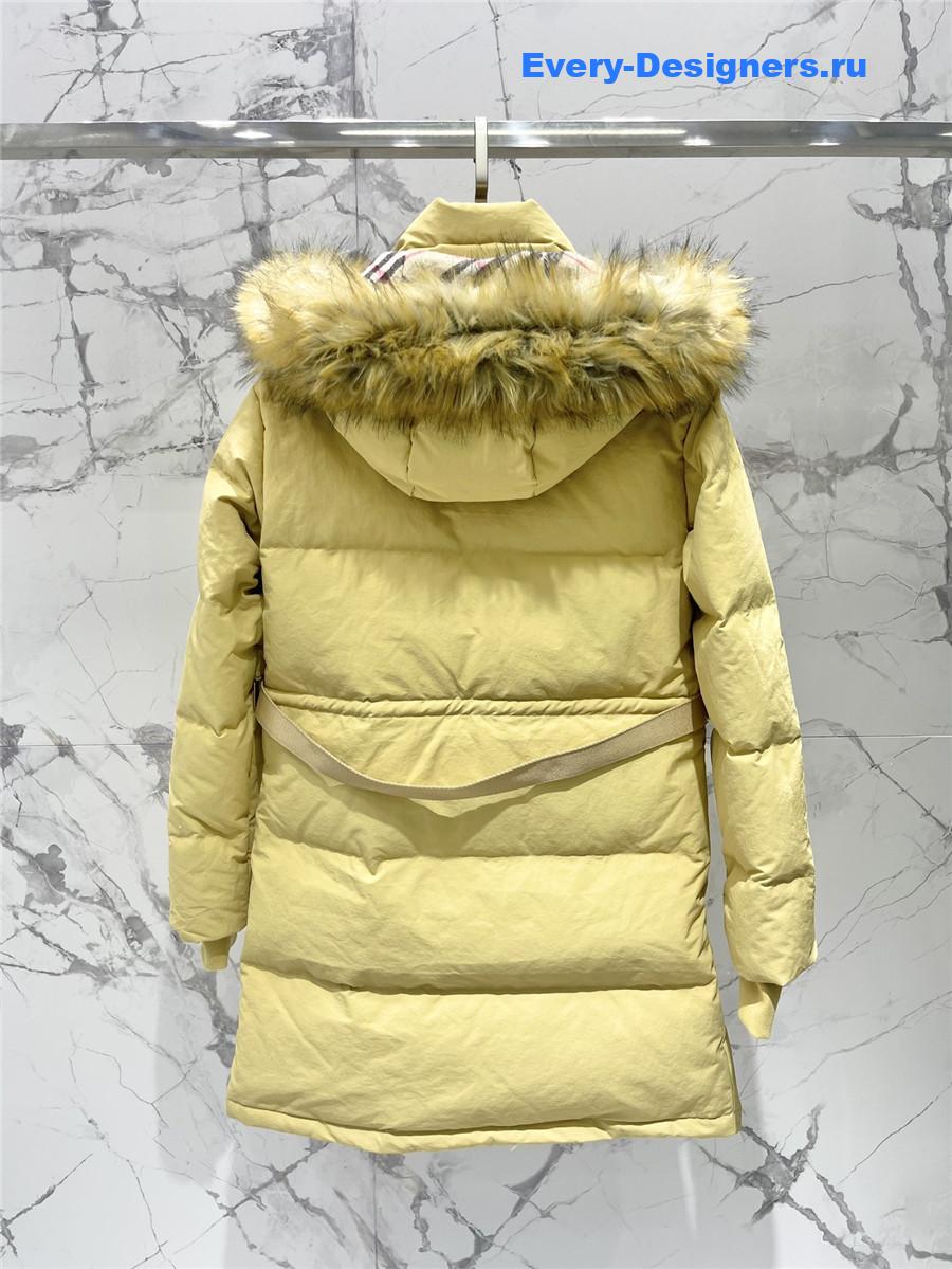 Bv*b*rry hooded long puffer jacket