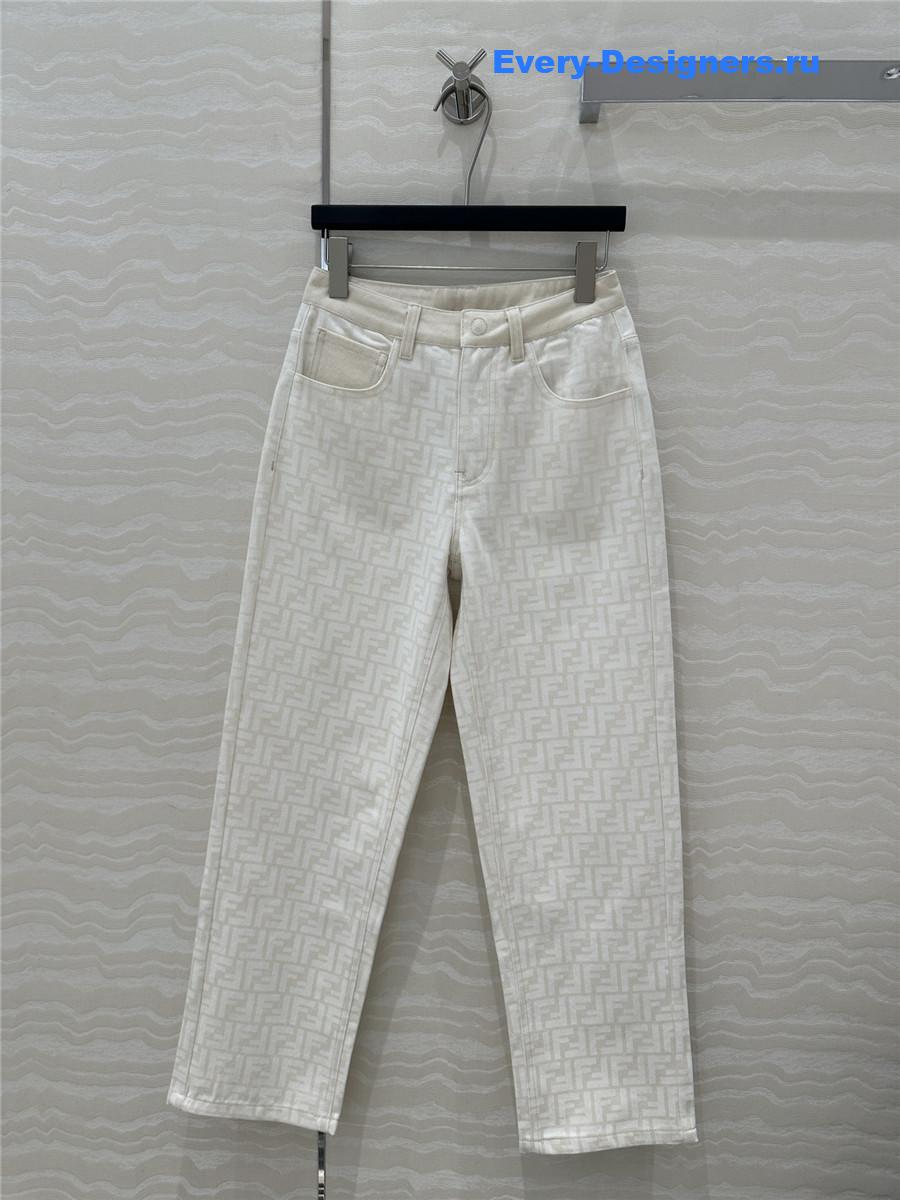 F**di monogram straight pants