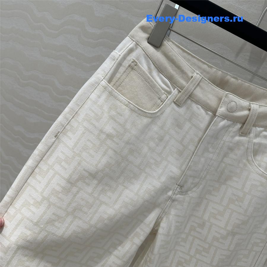 F**di monogram straight pants