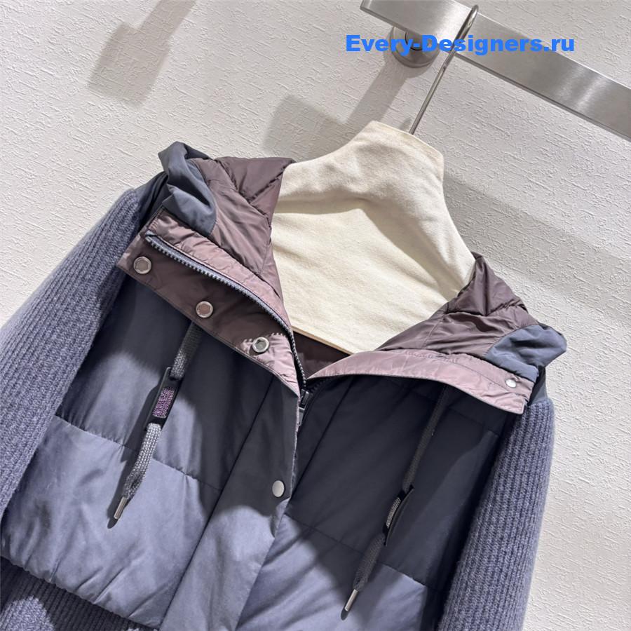 BC hooded goose down jacket