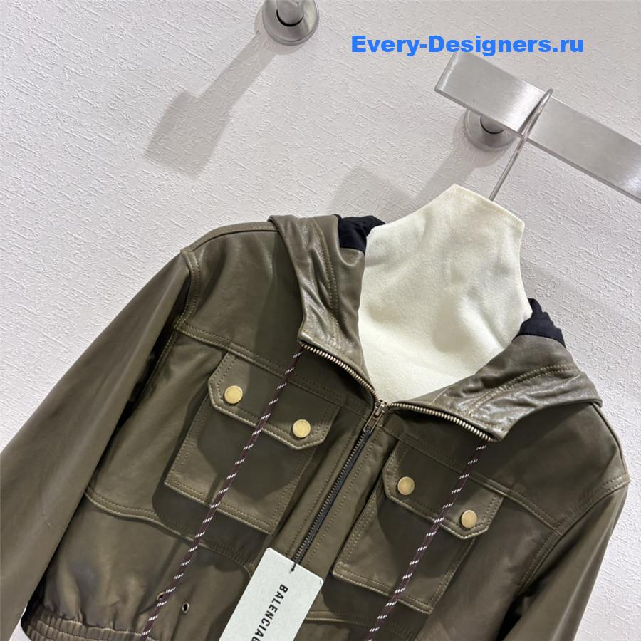 Ba1en*iaga lambskin jacket