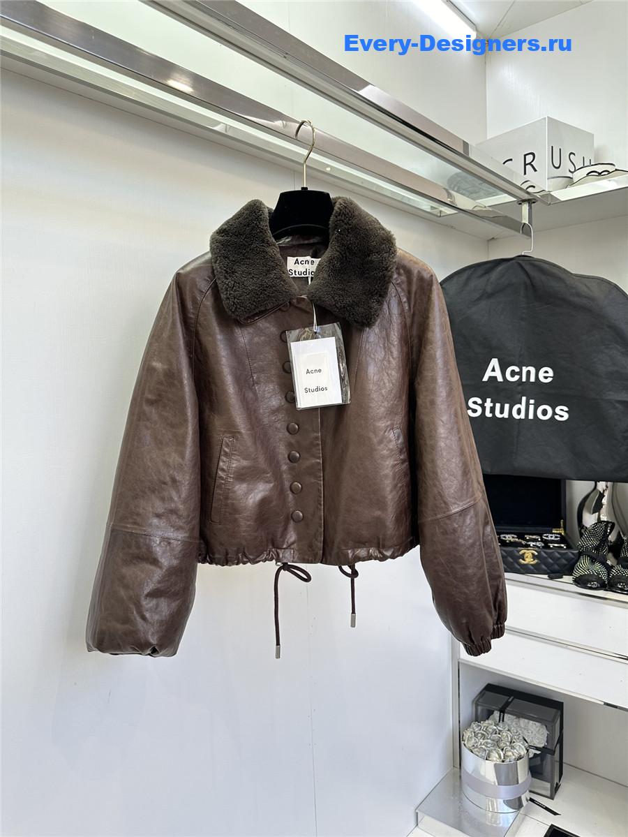 Acne studios sheepskin coat