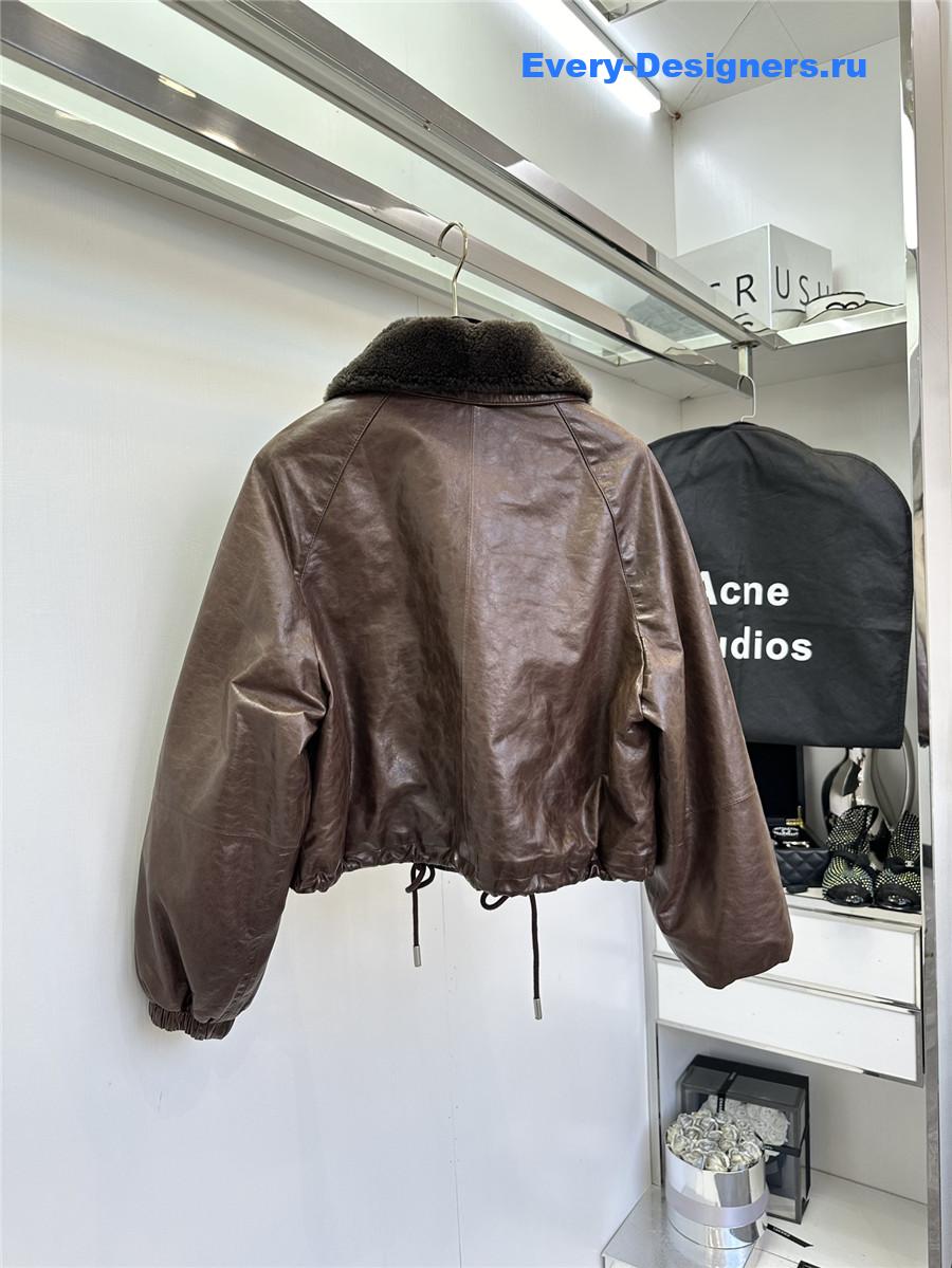 Acne studios sheepskin coat