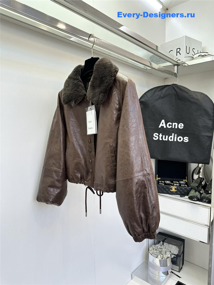 Acne studios sheepskin coat