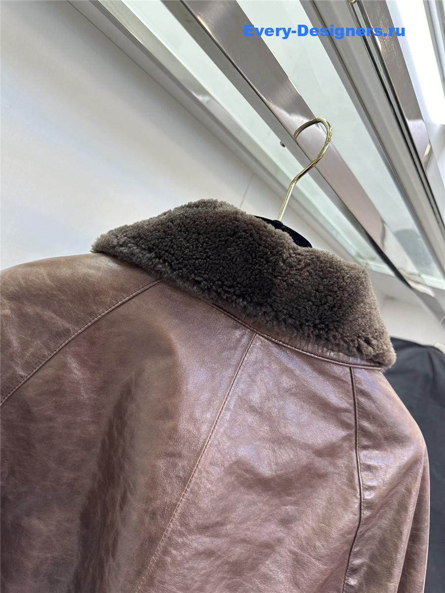 Acne studios sheepskin coat