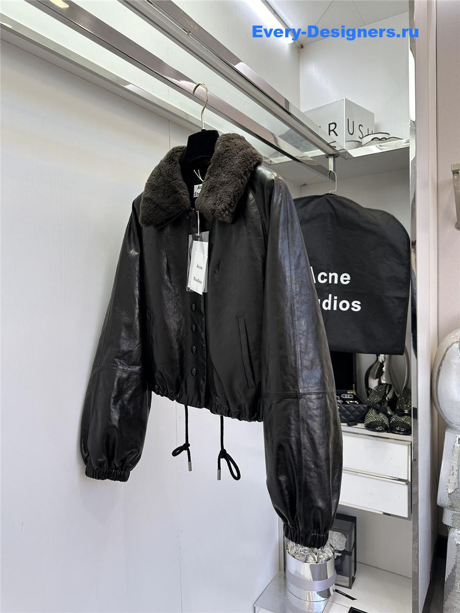 Acne studios sheepskin coat