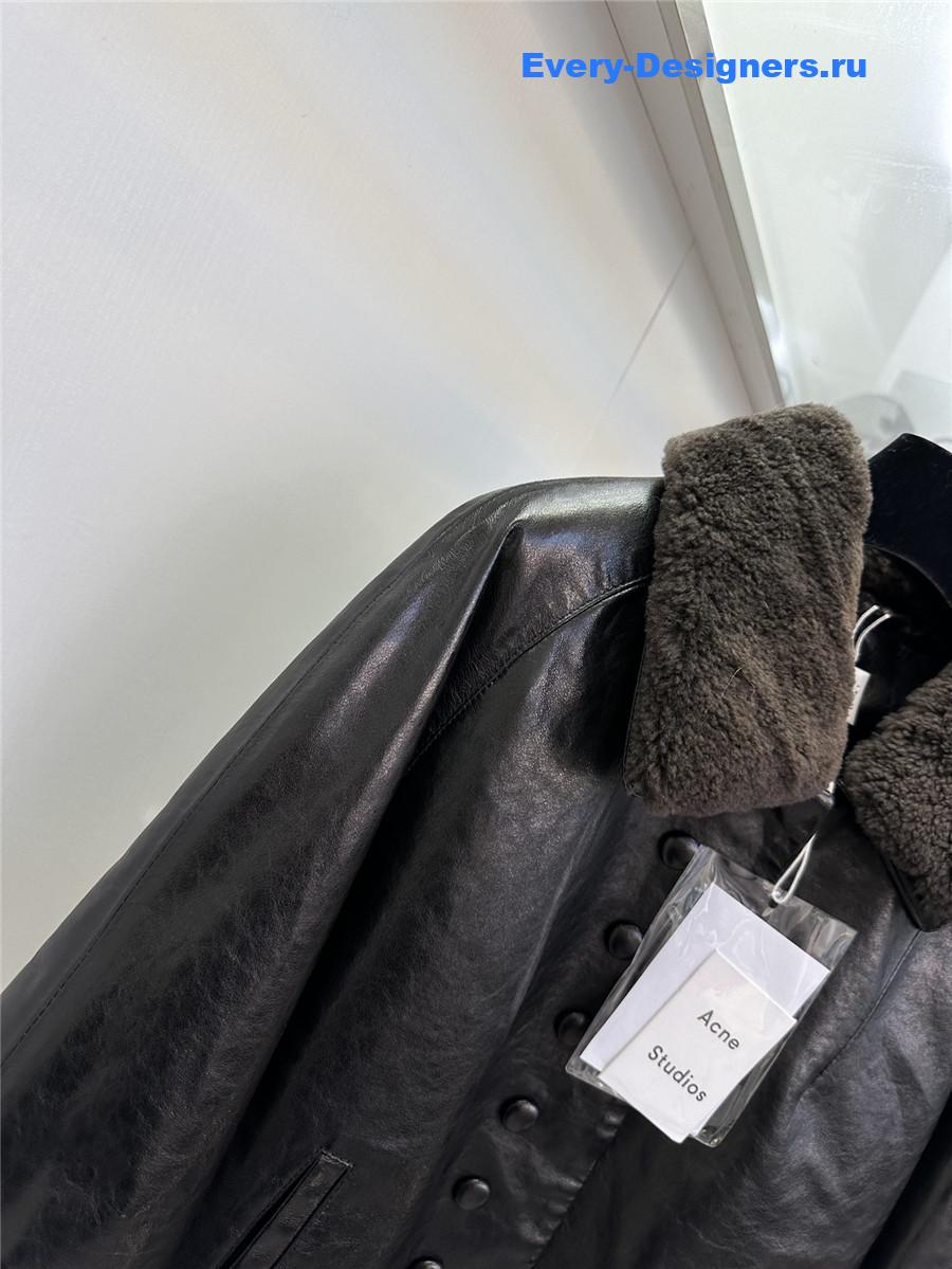 Acne studios sheepskin coat