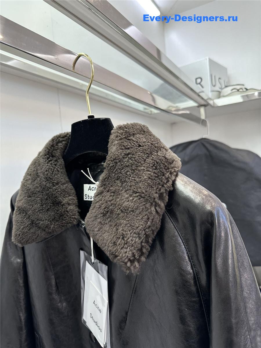 Acne studios sheepskin coat