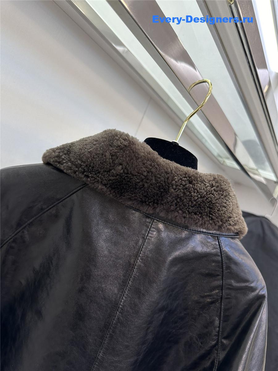 Acne studios sheepskin coat