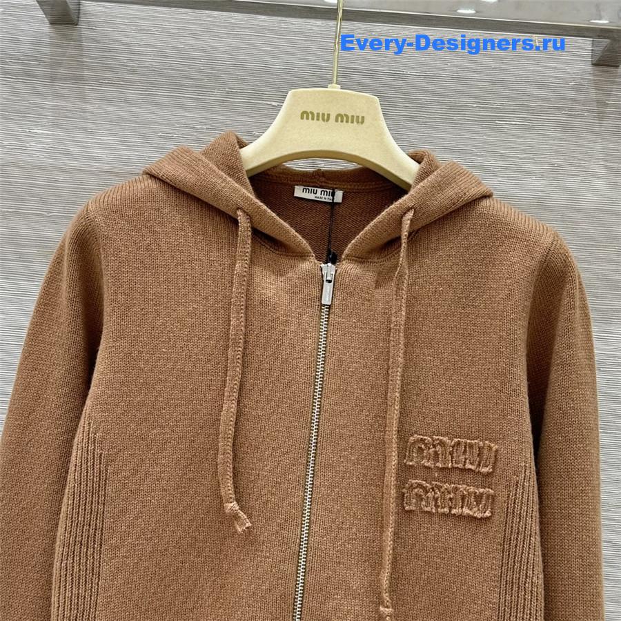 M1um1u zipper jacket + pants set