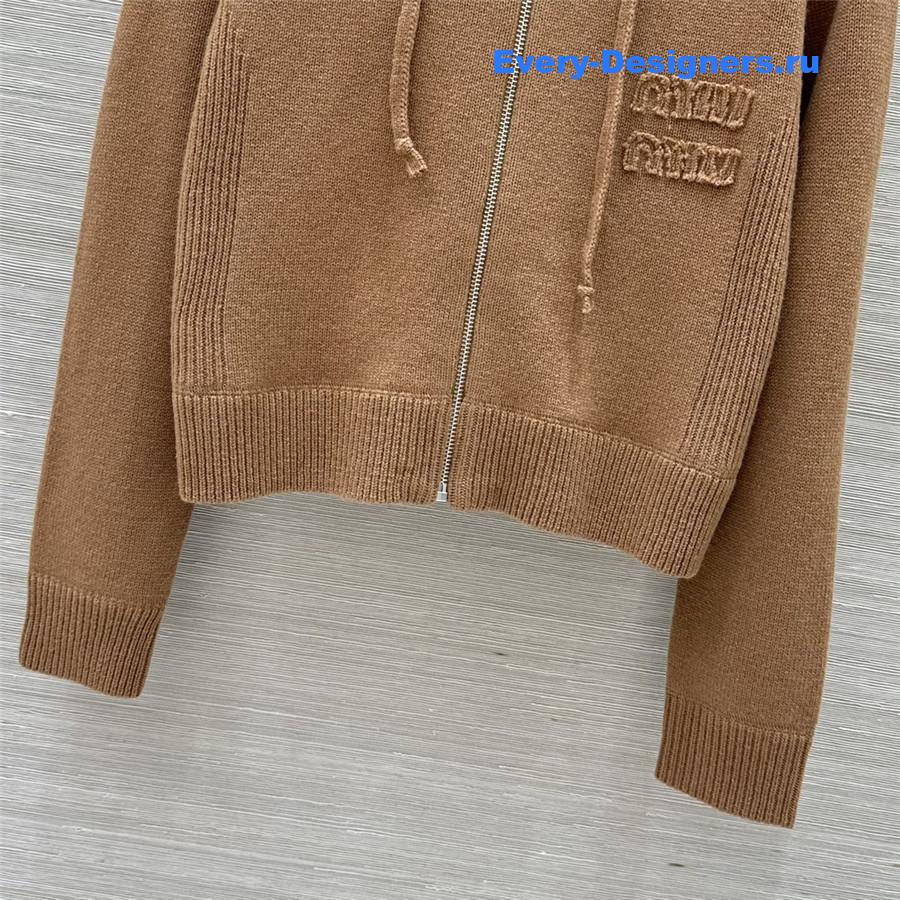 M1um1u zipper jacket + pants set