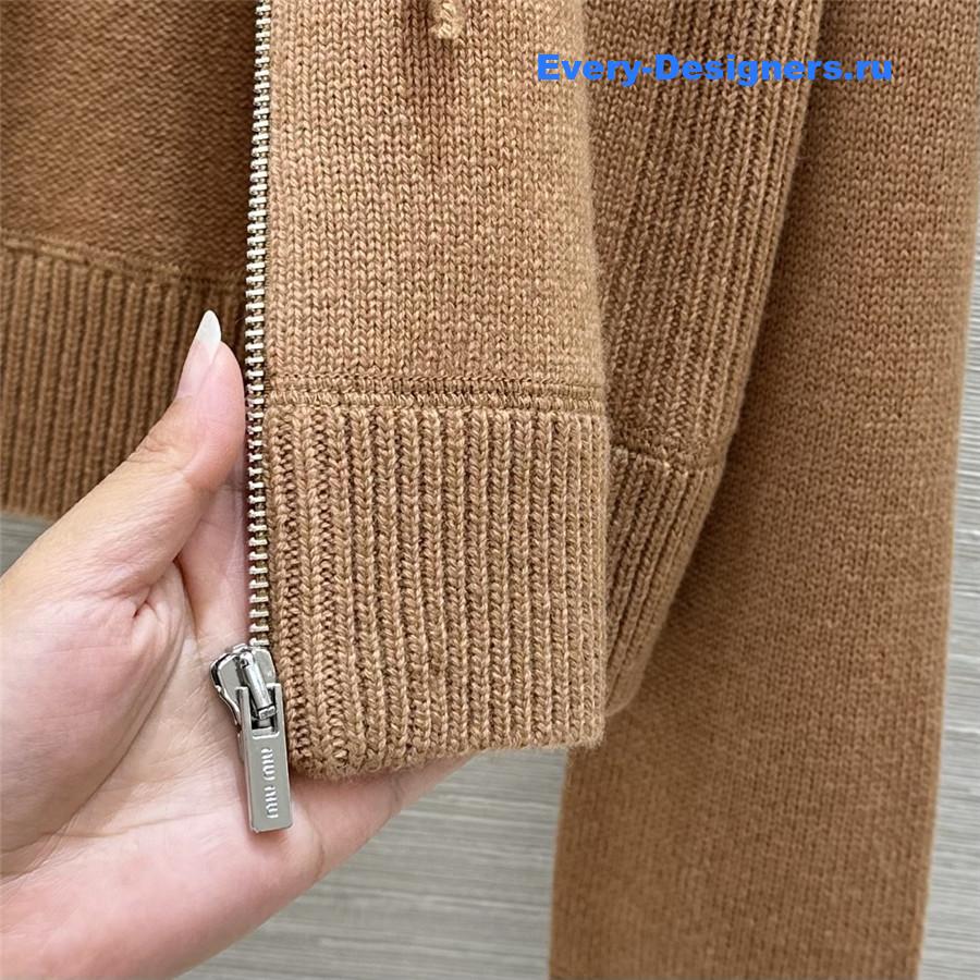 M1um1u zipper jacket + pants set