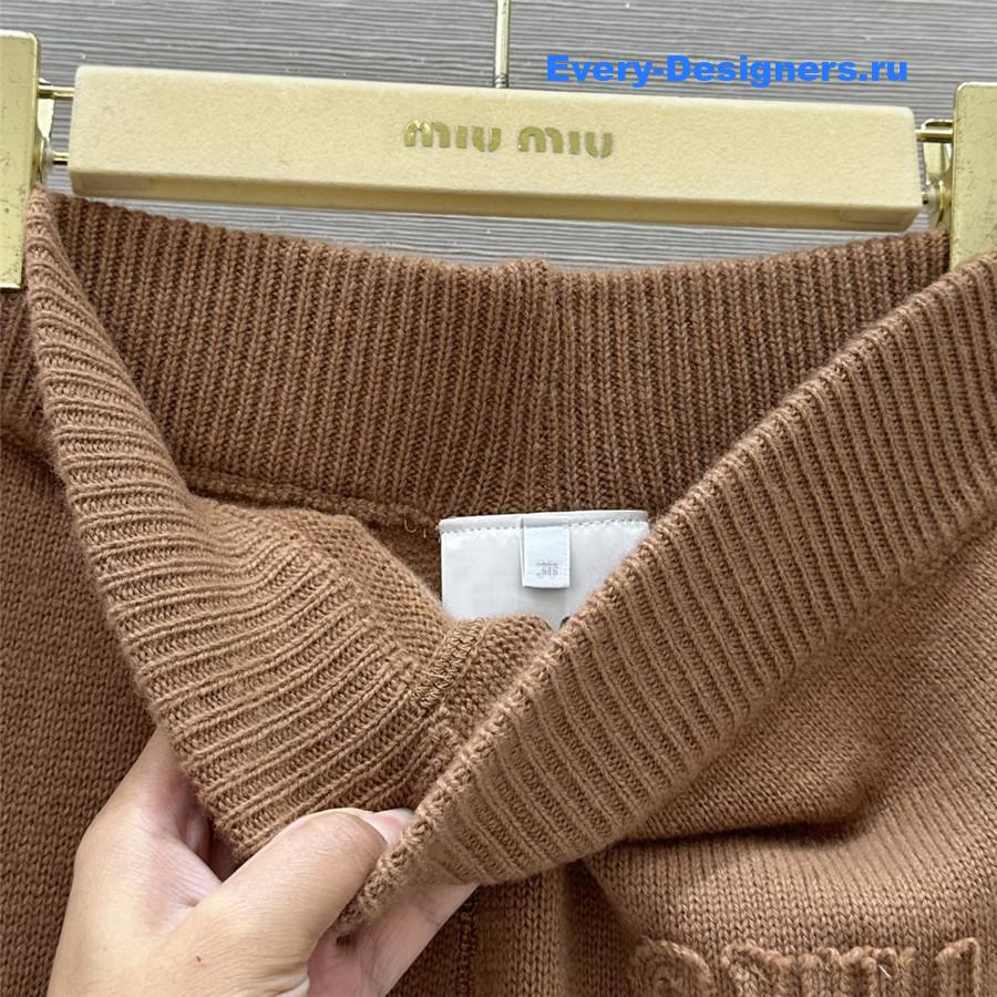 M1um1u zipper jacket + pants set