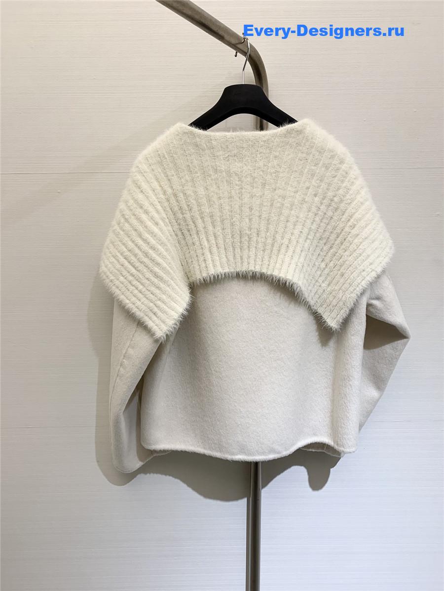 Chloé Navy collar wool coat