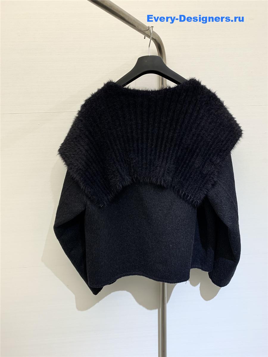 Chloé Navy collar wool coat