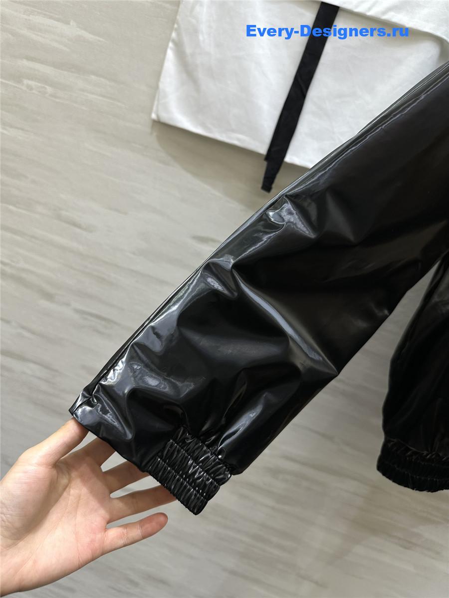 Ch**el sequined hooded puffer jacket