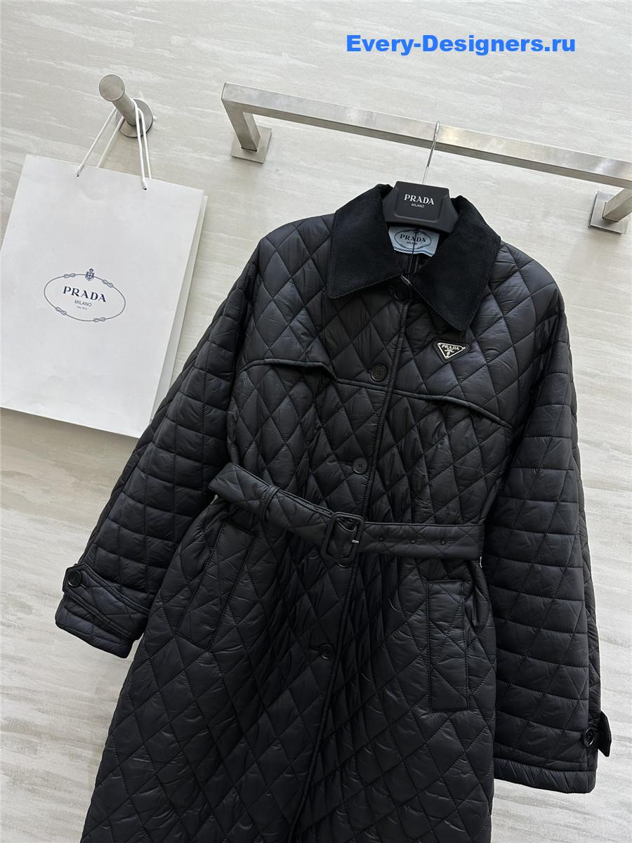 Pra*a long cotton coat