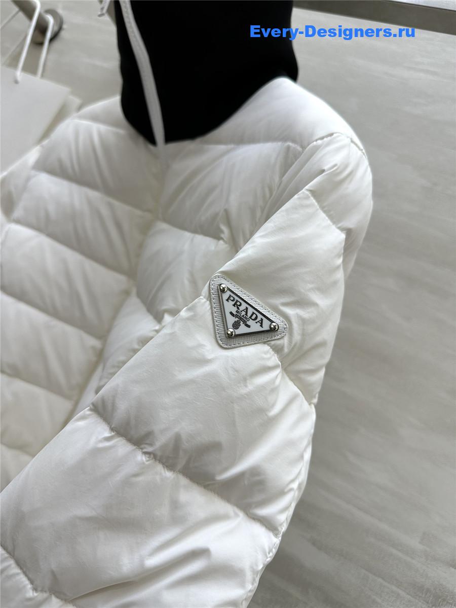 Pra*a waist lapel down jacket