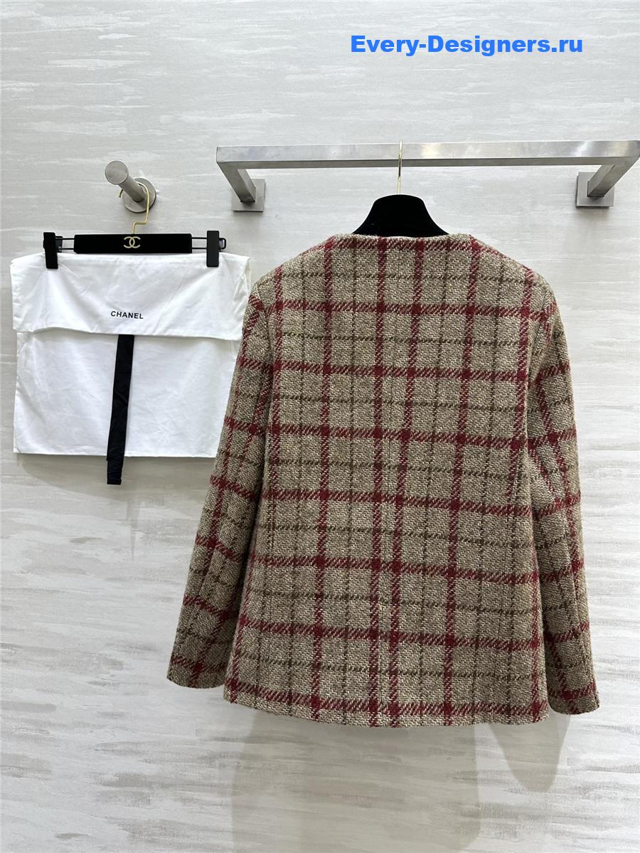 Ch**el v-neck wool blazer