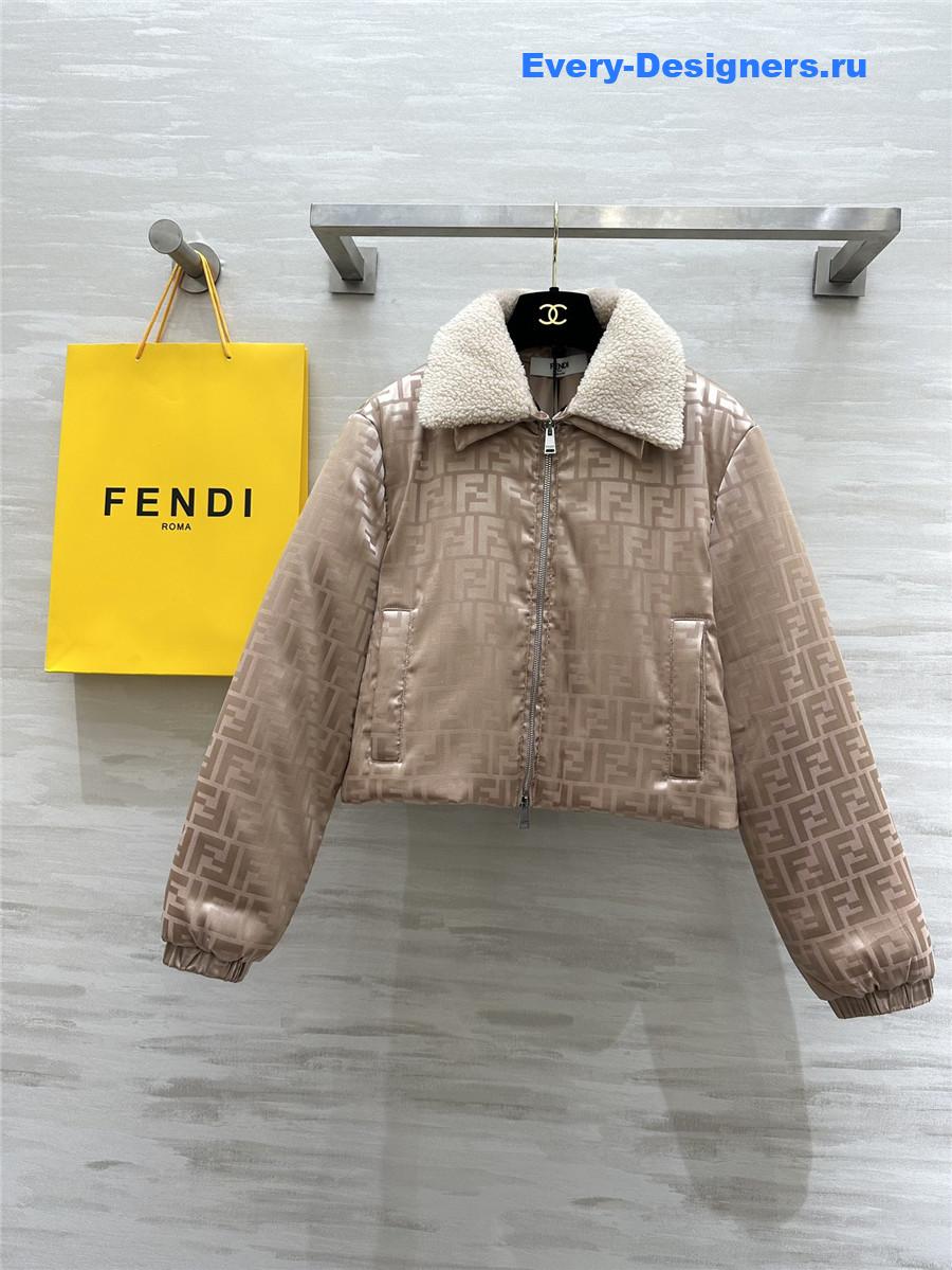 F**di quilted jacquard jacket