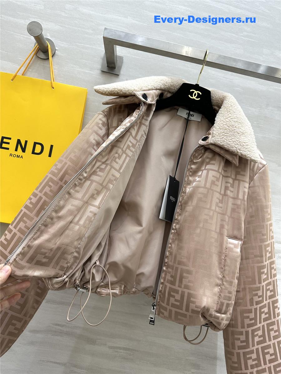 F**di quilted jacquard jacket