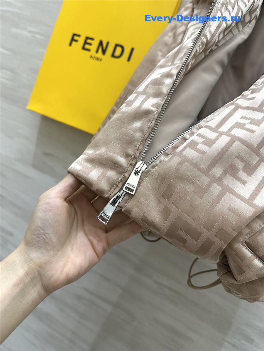 F**di quilted jacquard jacket